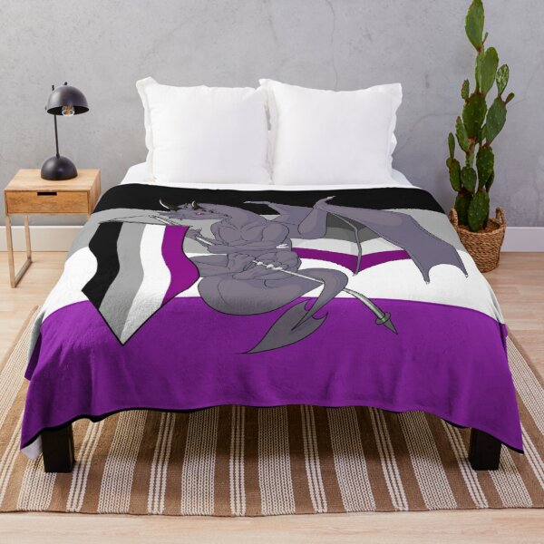 Pride Dragons - Asexual Flag  Throw Blanket RB1901 product Offical Asexual Flag Merch