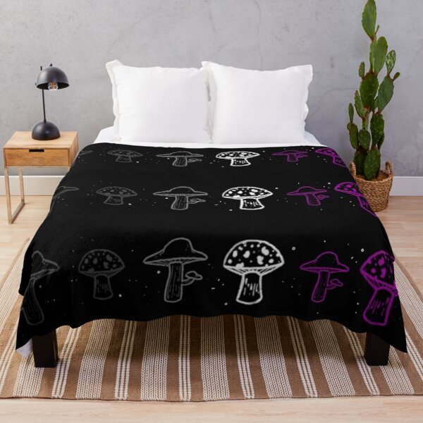 Asexual Mushrooms Throw Blanket RB1901 product Offical Asexual Flag Merch