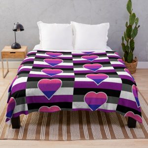 Biromantic Asexual Flag Throw Blanket RB1901 product Offical Asexual Flag Merch