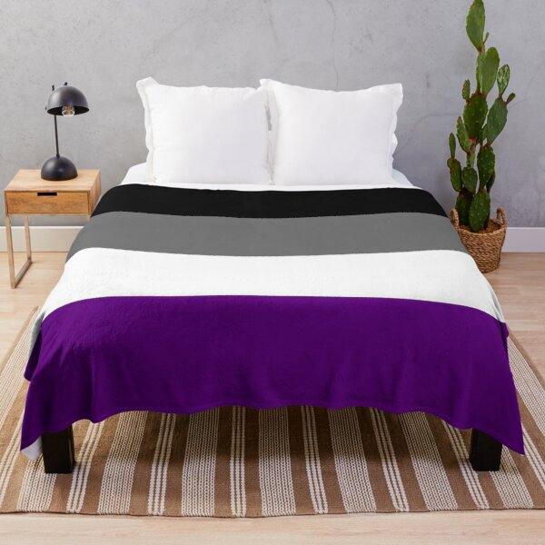 Solid Asexual Pride Flag Throw Blanket RB1901 product Offical Asexual Flag Merch
