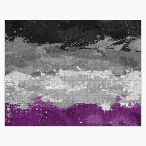 Asexual Paint Splatter Flag Jigsaw Puzzle RB1901 product Offical Asexual Flag Merch