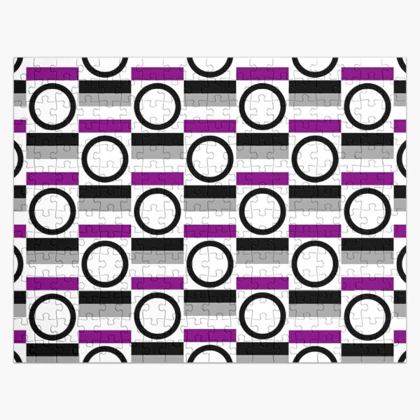 Asexual Pride Flags & Asexuality Symbols Pattern Jigsaw Puzzle RB1901 product Offical Asexual Flag Merch