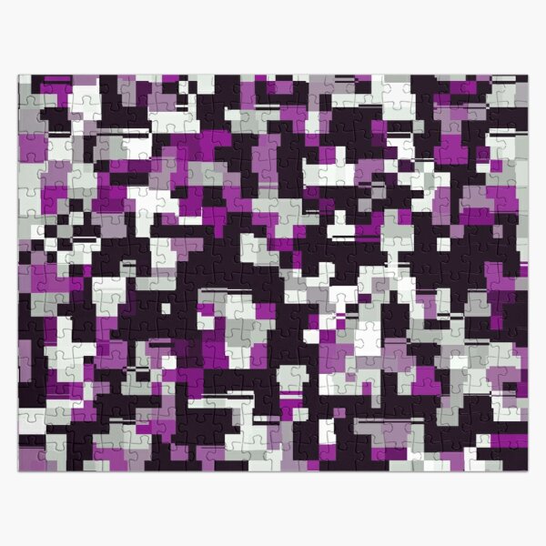 Asexual Pride Irregular Pixel Pattern Jigsaw Puzzle RB1901 product Offical Asexual Flag Merch