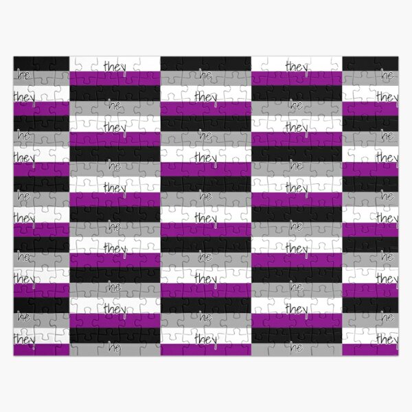 Asexual/Ace Pride Flag (He/They) Jigsaw Puzzle RB1901 product Offical Asexual Flag Merch