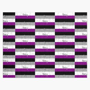 Asexual/Ace Pride Flag (She/They) Jigsaw Puzzle RB1901 product Offical Asexual Flag Merch