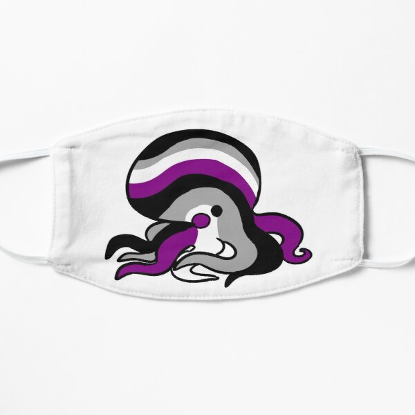 asexual pride octopus Flat Mask RB1901 product Offical Asexual Flag Merch