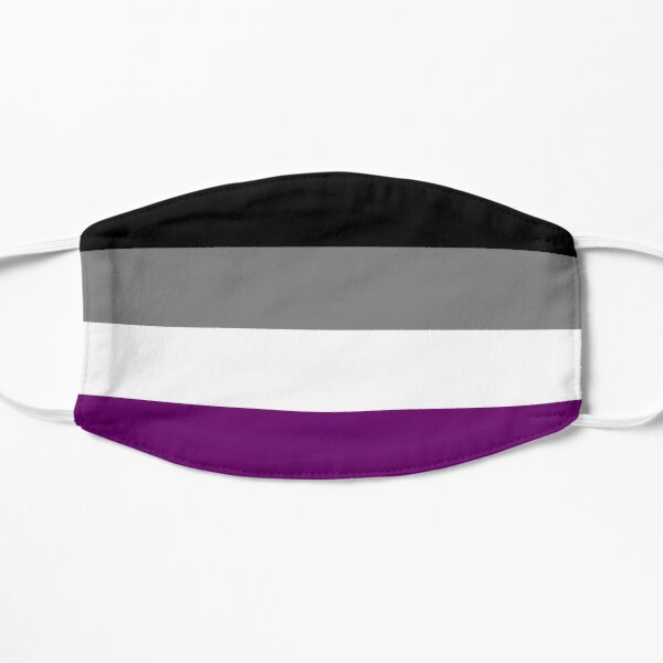 Asexual Flag Flat Mask RB1901 product Offical Asexual Flag Merch