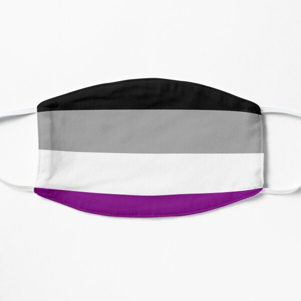 Asexual flag Flat Mask RB1901 product Offical Asexual Flag Merch