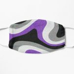 Asexual Retro Swirl Flag Flat Mask RB1901 product Offical Asexual Flag Merch