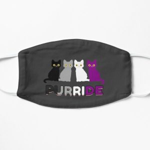 Asexual Purride Flat Mask RB1901 product Offical Asexual Flag Merch