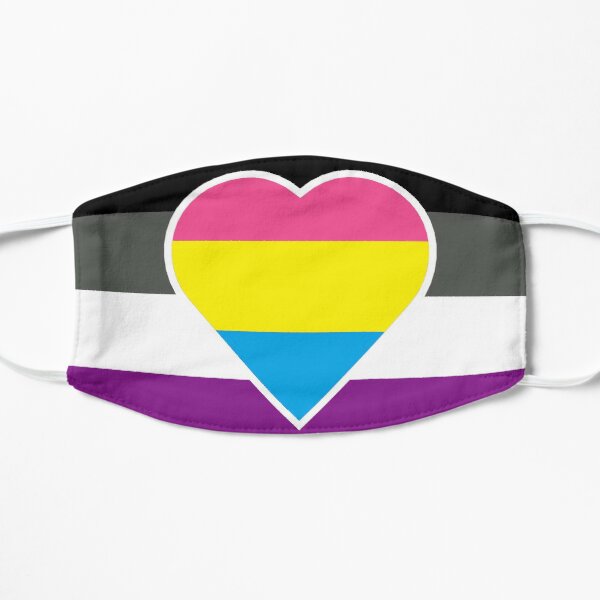 Panromantic Asexual Flag Flat Mask RB1901 product Offical Asexual Flag Merch