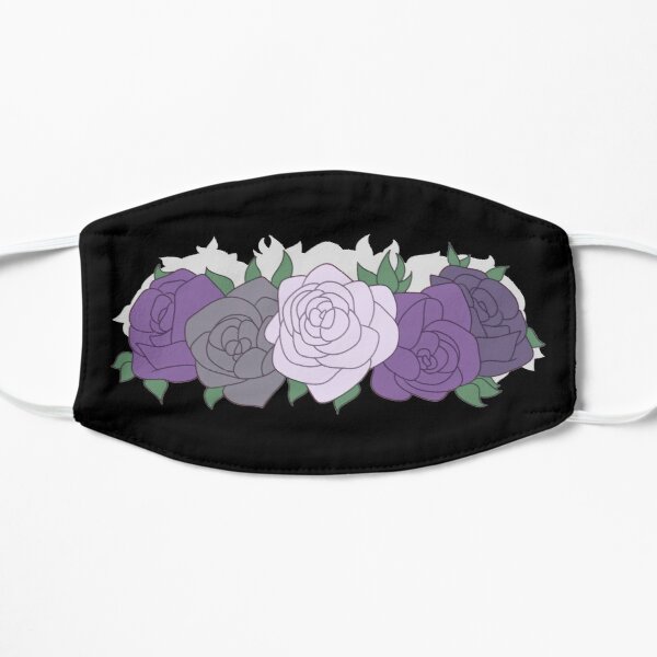 Asexual Pride Flower Crown Flat Mask RB1901 product Offical Asexual Flag Merch