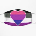 Biromantic Asexual Flag Flat Mask RB1901 product Offical Asexual Flag Merch