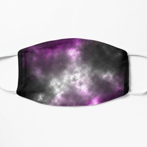 Asexual Pride Galaxy Flat Mask RB1901 product Offical Asexual Flag Merch