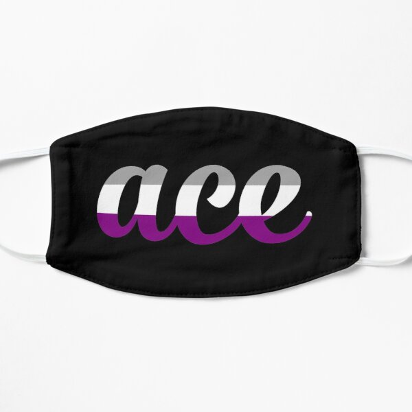 Ace - asexual pride flag colors Flat Mask RB1901 product Offical Asexual Flag Merch
