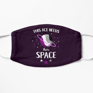 This Ace Needs Their Space For Aromantic Asexuals Flat Mask RB1901 product Offical Asexual Flag Merch