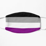 LGBTQ Asexual Flag - June Pride Month Asexual flag Flat Mask RB1901 product Offical Asexual Flag Merch