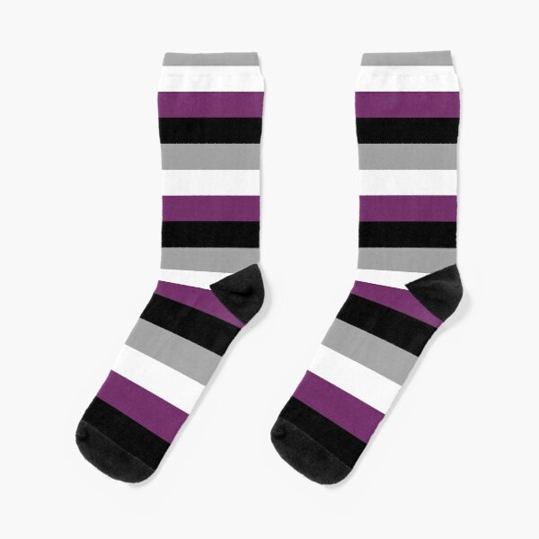Asexual Flag Socks RB1901 product Offical Asexual Flag Merch