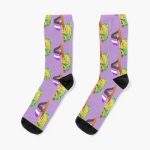 Frog Says Asexual Rights! Socks RB1901 product Offical Asexual Flag Merch