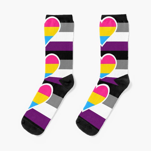 Asexual Panromantic Flag  Socks RB1901 product Offical Asexual Flag Merch