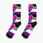 Asexual Biromantic Flag  Socks RB1901 product Offical Asexual Flag Merch