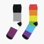 Gay Asexual Flag Socks RB1901 product Offical Asexual Flag Merch