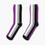 Asexual Pride Flag Vertical Socks RB1901 product Offical Asexual Flag Merch
