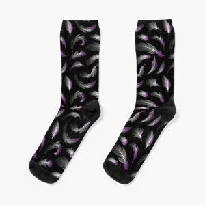 Asexual pride Feathers Socks RB1901 product Offical Asexual Flag Merch